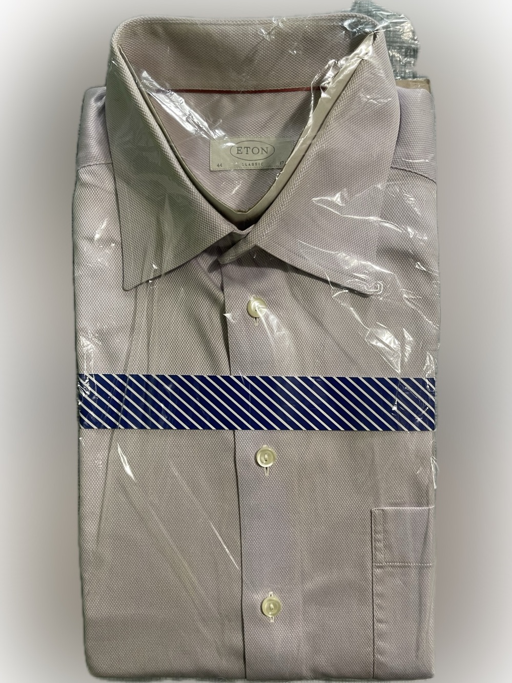 Eton Men's Dress Shirt in Light Lavender Gray